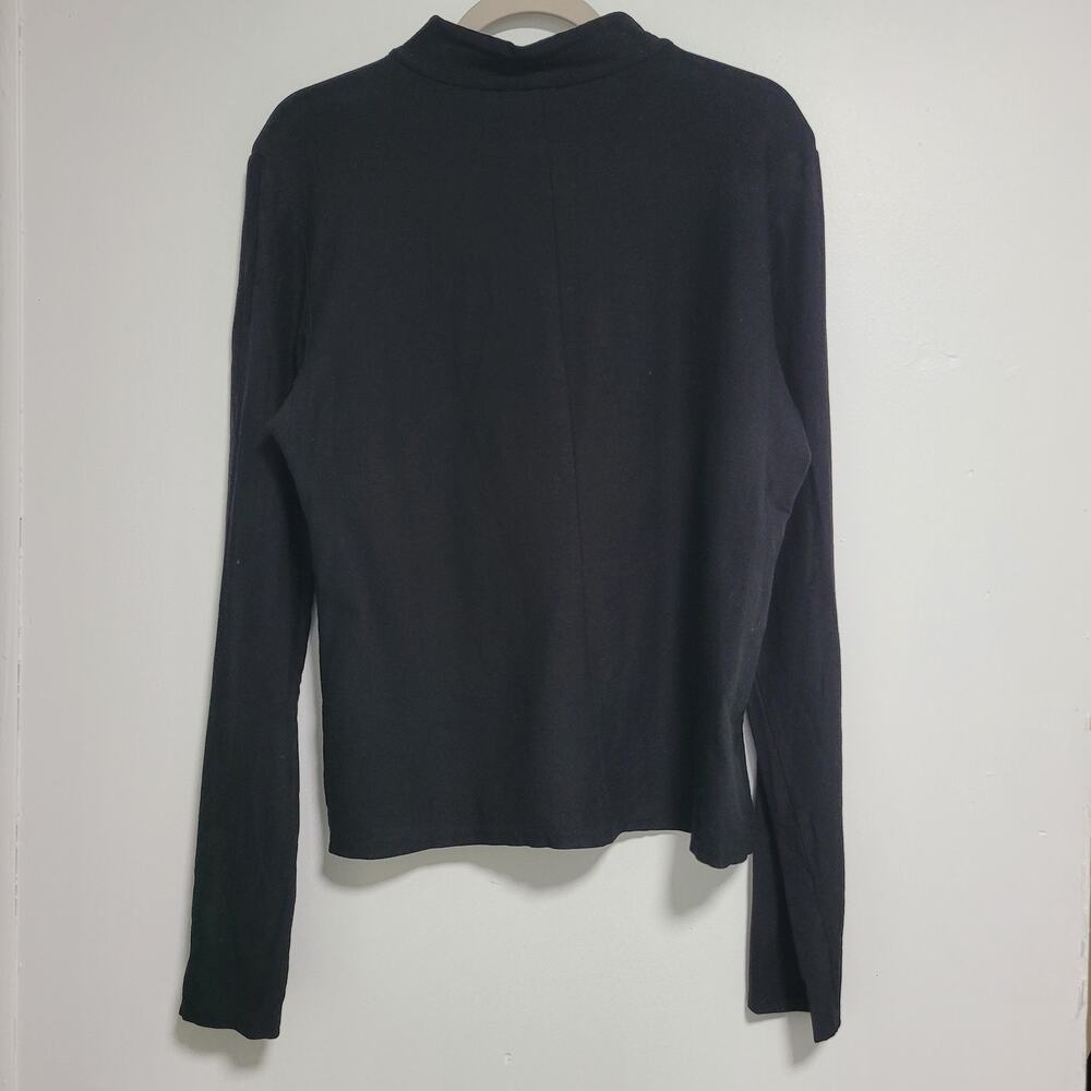 Eileen Fisher Black Zip Up Lightweight Jacket Size Medium - Picture 6 of 8